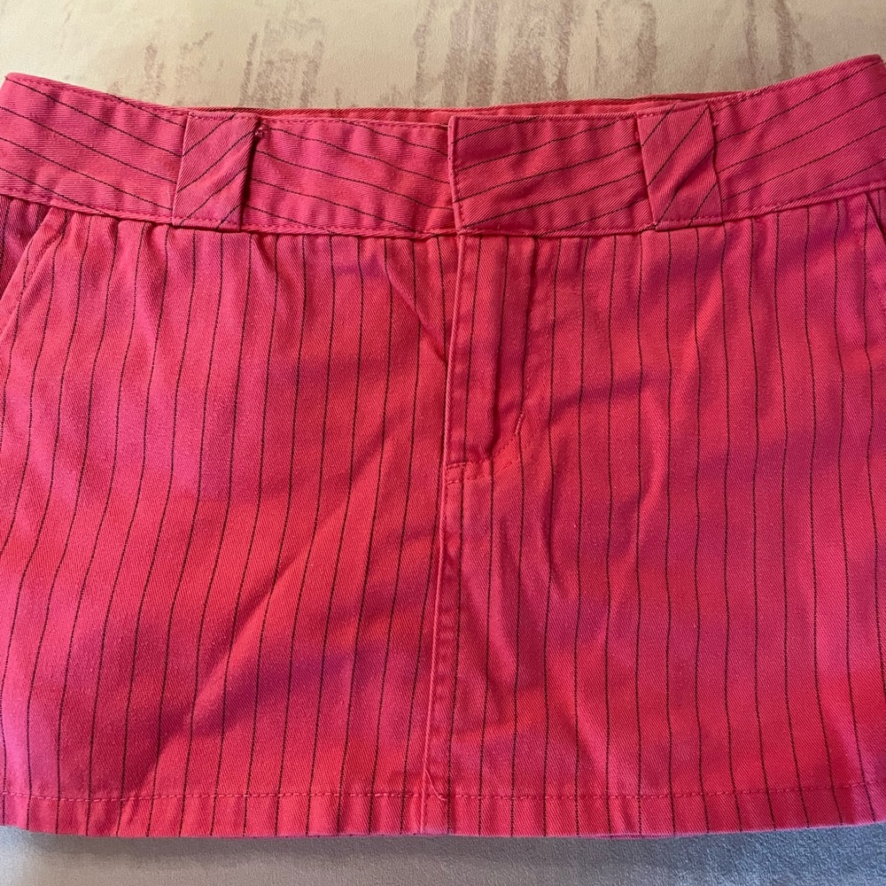 Hot pink mini skirt